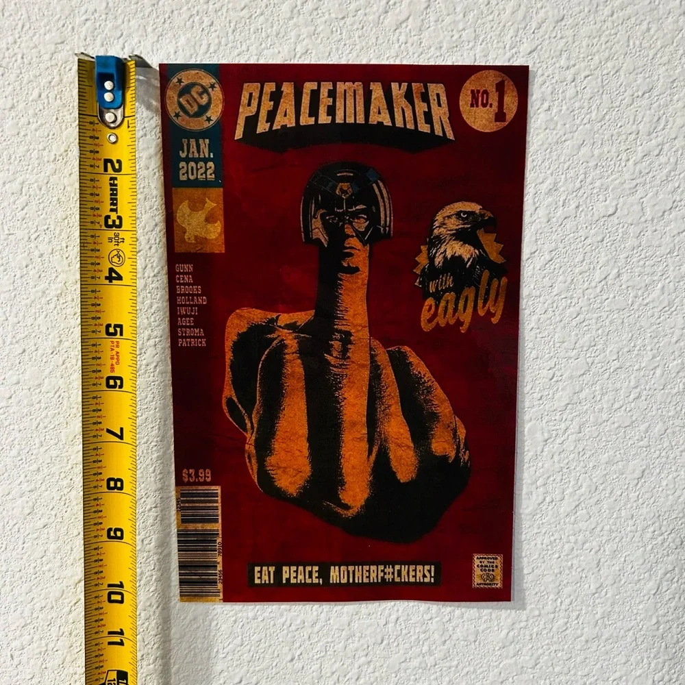 Peacemaker Art Poster - Red and Gold - Picture 2 of 2